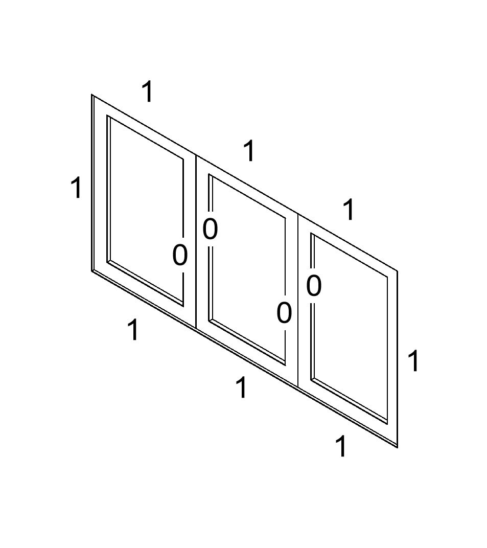 Abutted Windows with Installation Factors