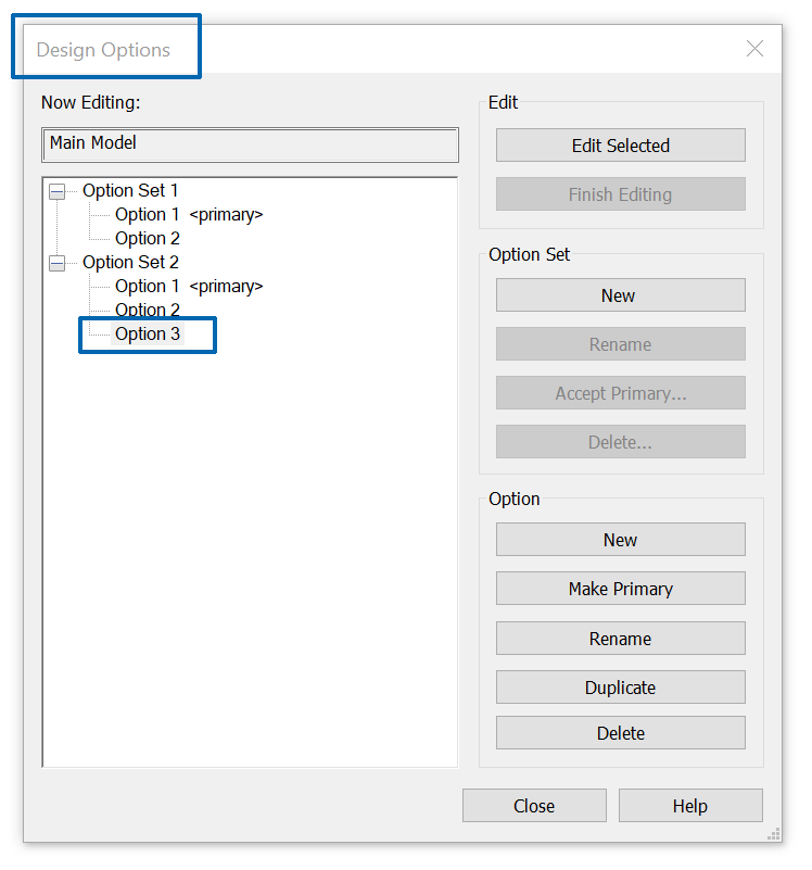 Design Options Design Options