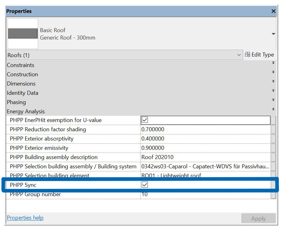 PHPP Sync Selected