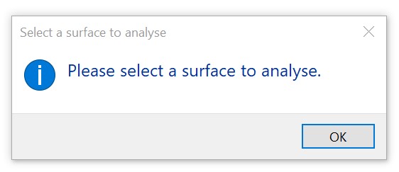 Select Surface to Analyse