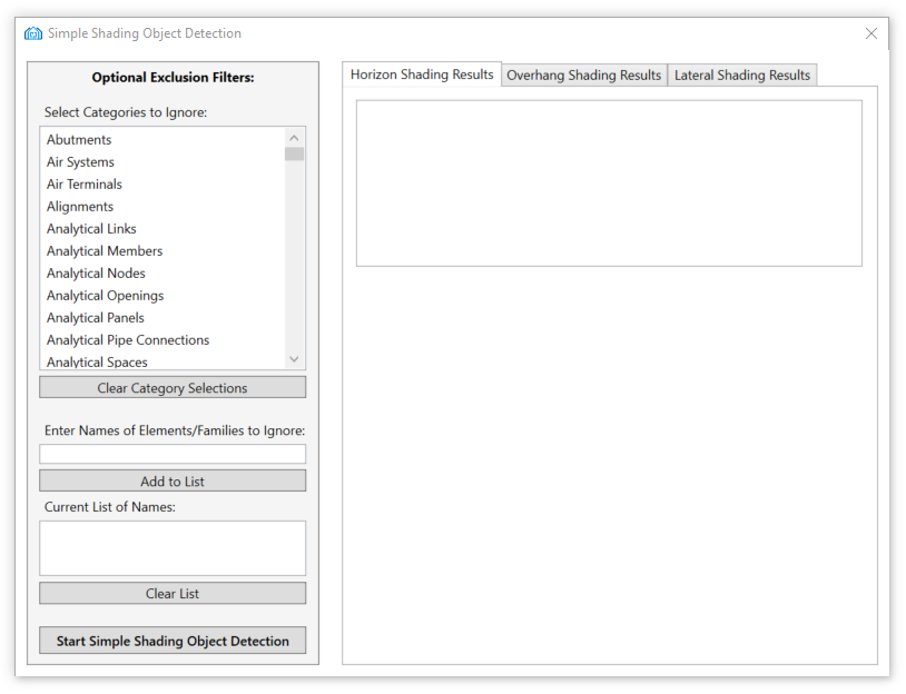 Simple Shading Object Detection Window